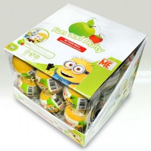 ME MINION ACTION BALL WITH FRUIT SNACK PACK : 18x5g 